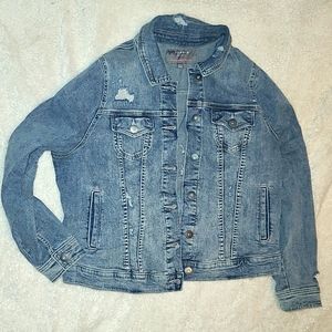 NWOT Torrid Size xl plus Distressed jean jacket
